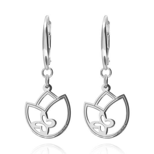 Earrings 925 Silver Women Joy Tulip