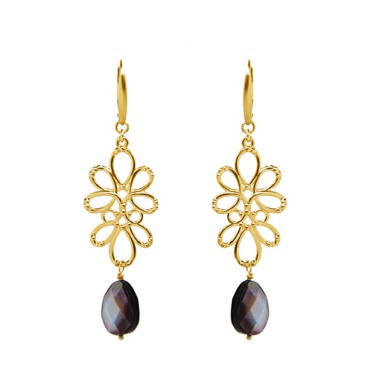 Earrings 925 Silver Women Serenata Flint Gold