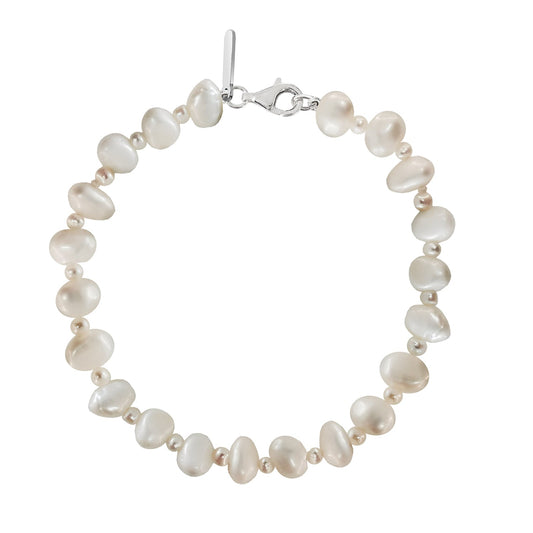 Bracelet 925 Silver Women Marina Pearls Small / Long Anamora by Tanya Moss