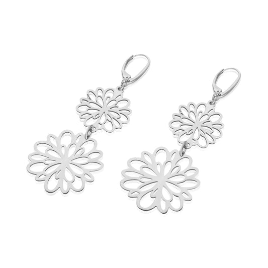 Earrings 925 Silver Women Cempasuchil Double Anamora by Tanya Moss