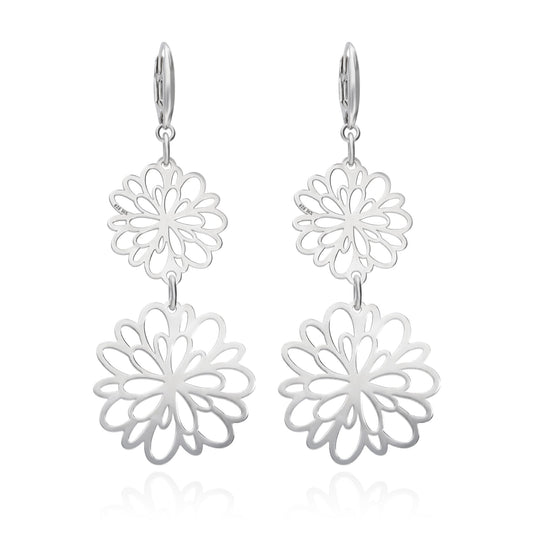 Earrings 925 Silver Women Cempasuchil Double Anamora by Tanya Moss