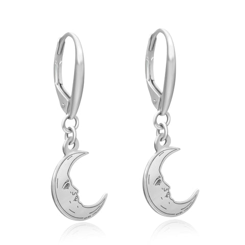 Earrings 925 Silver Women Loteria Moon Anamora by Tanya Moss