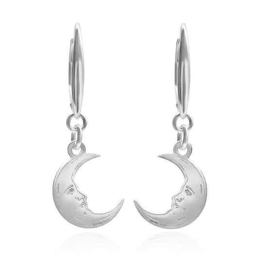 Earrings 925 Silver Women Loteria Moon Anamora by Tanya Moss