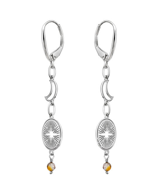 Earrings 925 Silver Women Astros Super Nova Moon Anamora by Tanya Moss