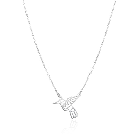 Pendant 925 Silver Women Origami Hummingbird Anamora by Tanya Moss