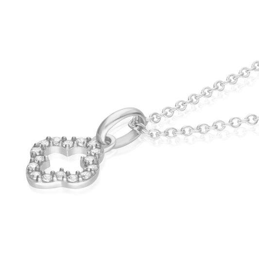 Pendant 925 Silver Women Brillos Flower Zirconia Anamora by Tanya Moss