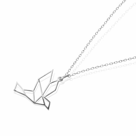 Pendant 925 Silver Women Origami Bird Chain Anamora by Tanya Moss
