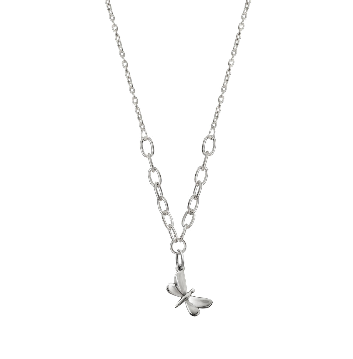Necklace 925 Silver Women Alegria Dragonfly 2 / Size Chain