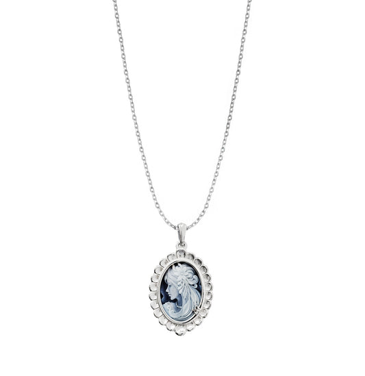 Pendant 925 Silver Women Motivos Mujer Azul