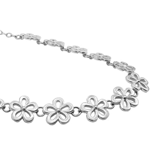 Necklace 925 Silver Women Alegria 12 Floweres