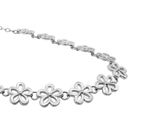 Necklace 925 Silver Women Alegria 12 Floweres